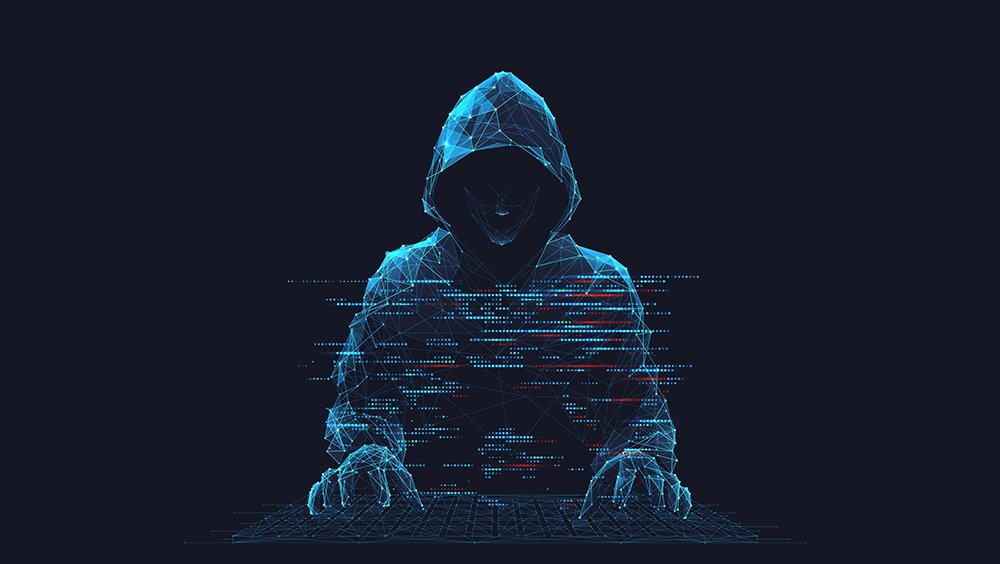 Abstract,Digital,Hacker.,Cyber,Security,Concept.,A,Man,Wearing,A